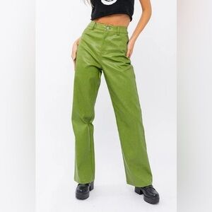 Le Lis Women’s Faux Leather Wide Leg Pants